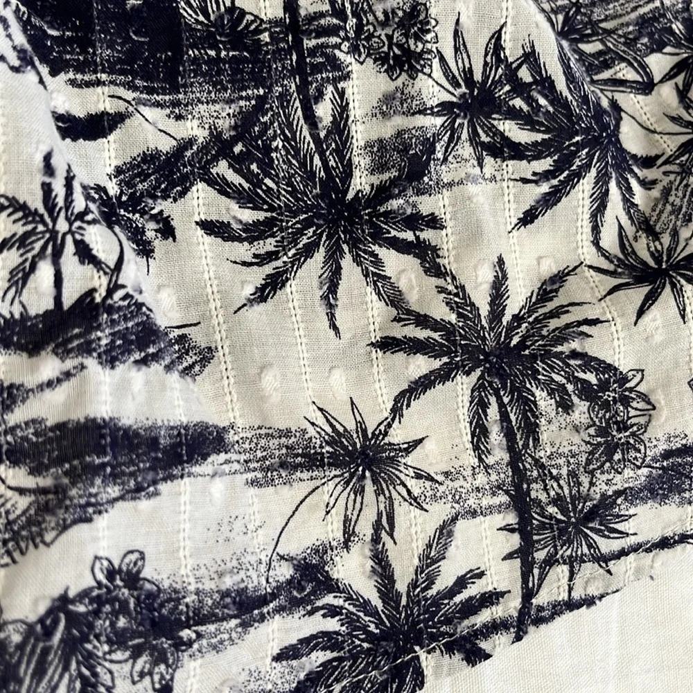 Torrid‎ Clip Jacquard Square Neck Flutter Sleeve Jungle Toil Top Women's 4X New - Picture 6 of 10